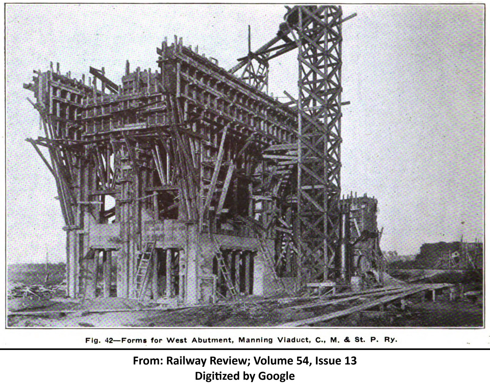 West abutment under construction